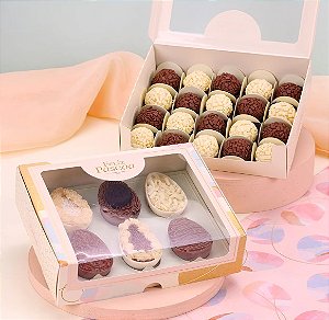 Caixa Com Visor Degustação 6 Mini Ovos 50g - 1 Unidade