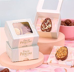 Caixa Para 4 Doces ou 1 Mini Ovo 50g - 1 Unidade