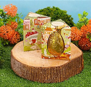 Caixa Triângulo Ovinho 80g Vila Encantada - 10 Unidades