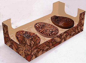 Caixa Para 3 Mini Ovos 50g Puro Cacau - 1 Unidade