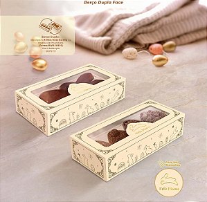 Caixa Gaveta Para Coelho ou 4 Mini Ovos 50g Páscoa Luz - 1 Unidade