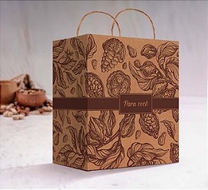 Sacola 28x18x32 Eco Puro Cacau G - 1 unidade