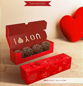 Caixa 4 Doces I Love You - 1 Unidade