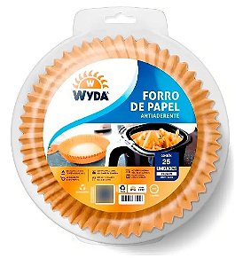 Forro de Papel Antiaderente Para Air Frayer 16x4,5 - 25 Unidades