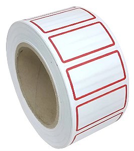 Etiqueta de Preço 40x20 500 unidades - 1 Rolo