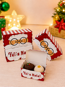 Caixa Pratice Para 2 Doces Natal Divertido - 1 Unidade