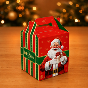Maleta Para Mini Panetone Feliz Natal - 1 Unidade
