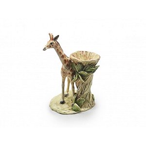 MINI ENFEITE TRONCO COM VASO E GIRAFA