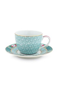 Xícara de Cafezinho Azul - Blushing Birds