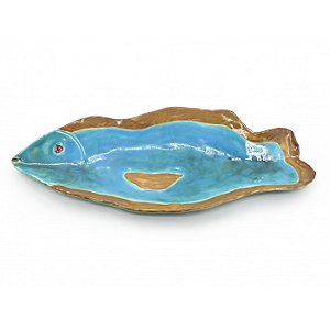 Travessa de peixe amassada  alabastro