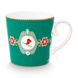 Caneca Grande Medallion Esmeralda - Love Birds