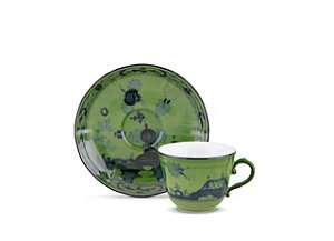 XÍCARA DE CAFÉ C/PIRES ORIENTE ITALIANO MALACHITE