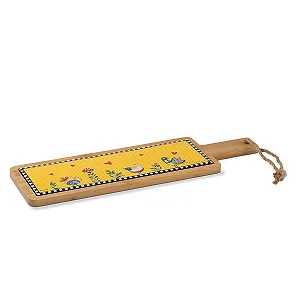 TABUA PARA APERITIVO AMARELO COCORICO