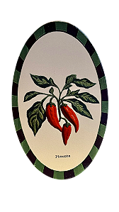 Azulejo Oval - Pimenta
