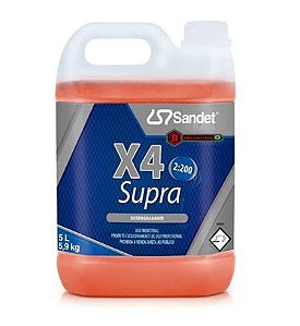 X4 Supra Desengraxante Alcalino 5L- Sandet
