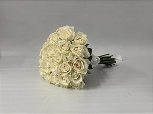 Buquê de Noiva - Rosas Brancas