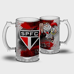 Caneca de chopp vidro jateado estampadas