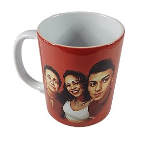 Canecas louça branca personalizadas