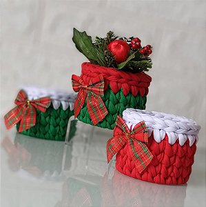 Brindes Corporativos Mini Cachepô Natalino 50 Peças