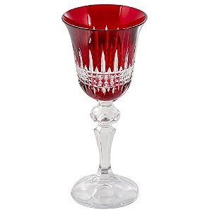 Taça cristal vermelha