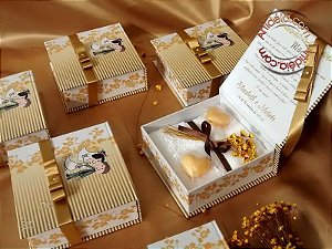 Caixa de lembrança com doces