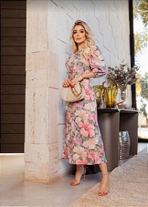Vestido Longo Floral