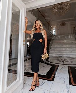 Vestido Midi Preto