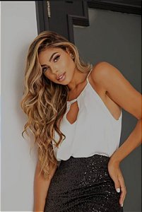 Blusa Regata Cetim Sara