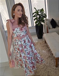 Vestido Midi Floral