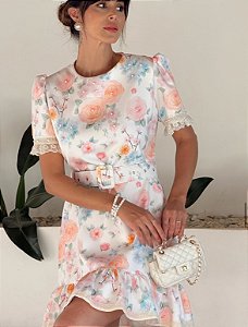 Vestido Peplum Floral