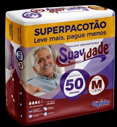 Fralda Geriátrica Suavidade - Superpacotão - Tamanhos M, G e EG - uso unissex