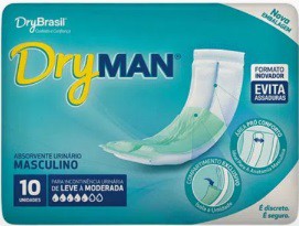 Absorvente Masculino Dry Man pacote com 10 unidades