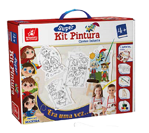 Super Kit Pintura Era Uma Vez - Brincadeira de Criança - Taki Brinquedos