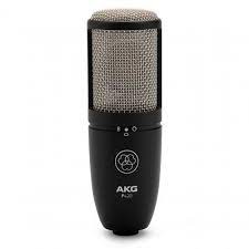 Microfone Condensador Profissional Perception P420 AKG com Base e Case