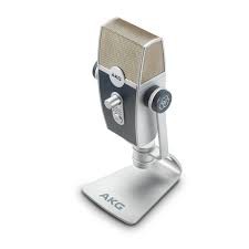 Microfone Condensador AKG Lyra C44 Ultra HD USB Cinza