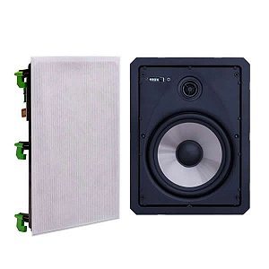 Kit 2 Caixas de Som Ceiling In Wall Retangular Com Bluetooth Loud LR6 BT