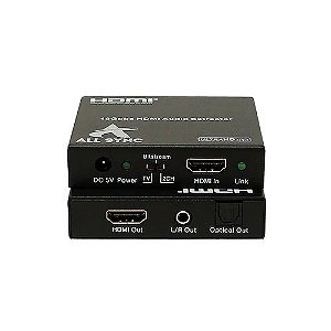 Extrator de Áudio HDMI 2.0 18Gbps ALL SYNC AS-ET2.0