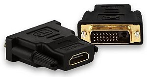 Adaptador DVI Macho x HDMI Fêmea W-DVI-MxHDMI-F