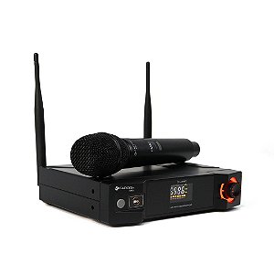 Microfone Sem Fio UHF Com Display Kadosh k-401M