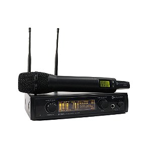 Microfone Dinâmico Sem Fio UHF/PLL Multifrequencial Gerenciador Remoto Kadosh K-1501M