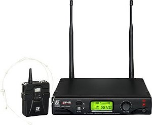 Microfone Sem Fio Headset Digital UHF 48 Canais Staner SW-481