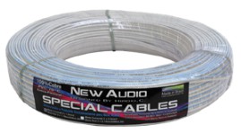 Cabo Branco Polarizado Para Caixas de Som 2x1,5mm 100m Special Cables New Audio