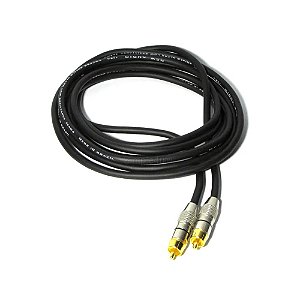 Cabo para Subwoofer RCA x RCA 20 AWG Sub Cables New Audio