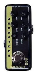 Pedal Micro Pré-Amplificador UK Gold 2 Canais Mooer M002