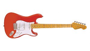 Guitarra Elétrica Stratocaster 22 Trastes Captadores E Tarraxas Wilkinson Vintage V6M