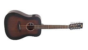 Violão Eletroacústico 12 Cordas “Dreadnought” Vintage Statesboro VE440WK12