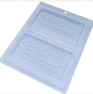 FORMA DE ACETATO COM SILICONE - EU TE AMO 10165
