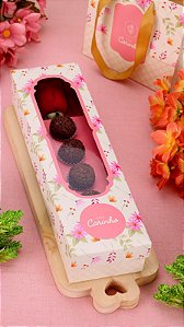 Caixa para Flor e Doces Com Visor Charmosa - 4159