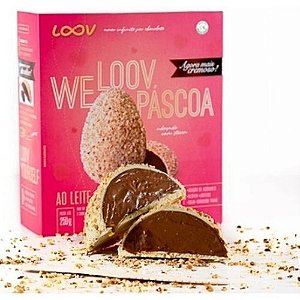 Ovo de páscoa saudável vegano loov brown 125G lançamento chocolife