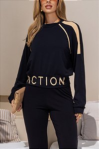 Conjunto Action Detalhe Chocolaite